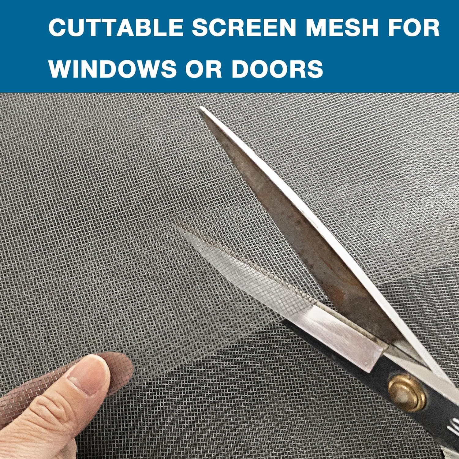 48" x 118" Black Fiberglass Window and Door Screen Mesh