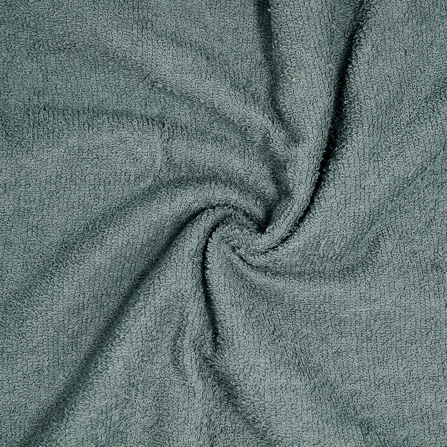 SWAURSAHA Premium Cotton Hand Towel - 600 GSM, Ultra Soft, Quick Dry, Super Absorbent Towel for Home, Spa, Gym, Kitchen & Travel | (61 x 40 CM) (Grey, Pack of 2) 4