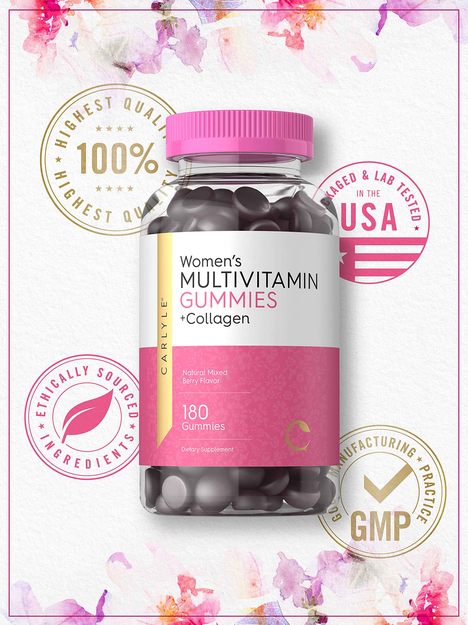 Buy Women's Multivitamin Gummies 180 Count Mixed Berry Flavor