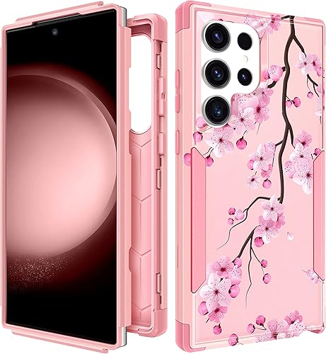 Plakill para Samsung Galaxy S22 Ultra Funda - Funda de teléfono linda para mujeres y chicas Diseño único y estético genial Flor Kawaii resistente de