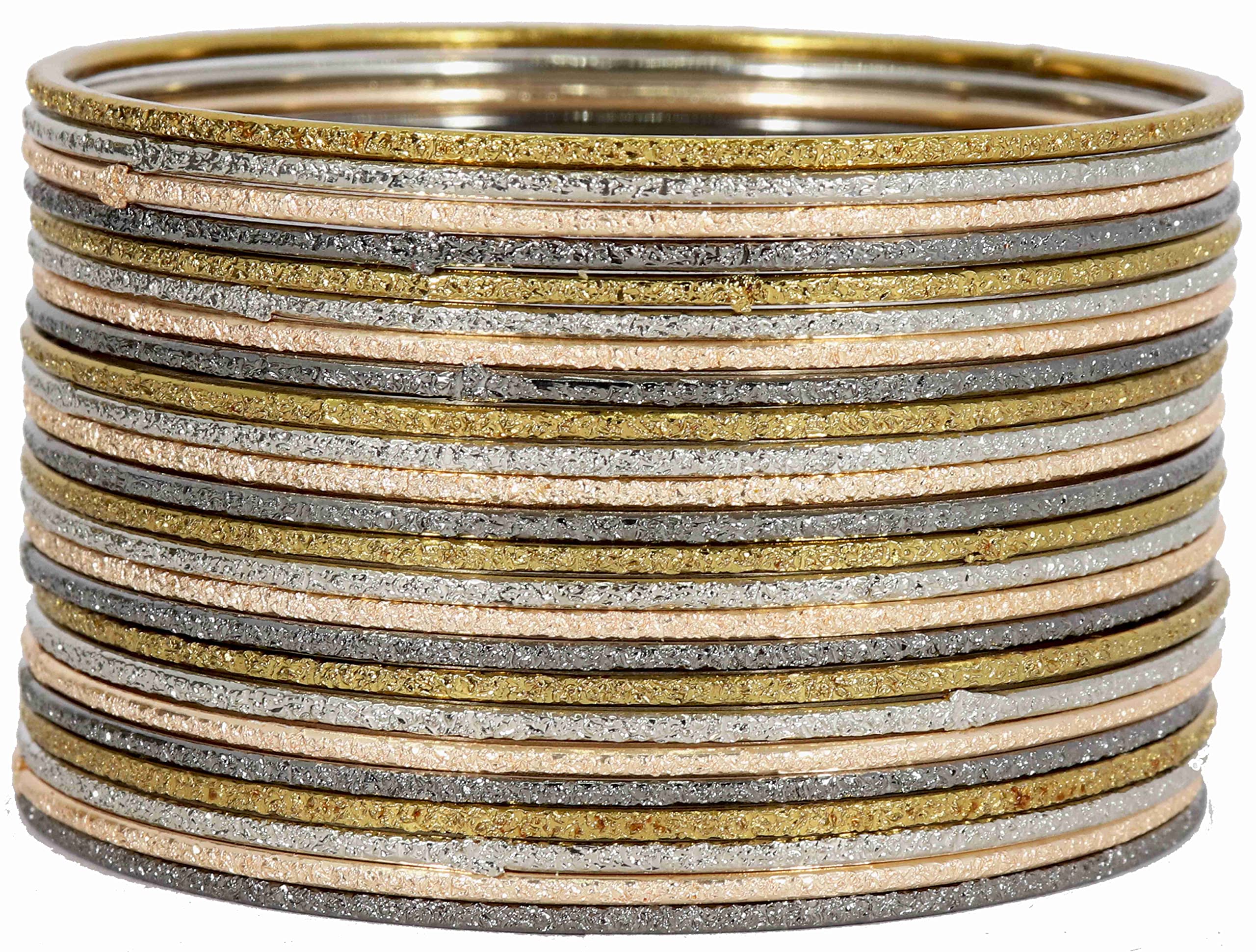 ZULKA Oxidized Metal with Rose Multicolor Plated Cutting Pattern Glossy Finished Traditional Bangle set For Women and Girls, (Multicolor_2.8_Inches), Pack Of 48 Bangles (B0BCWT8NTT) Amazon Price History, Amazon Price Tracker