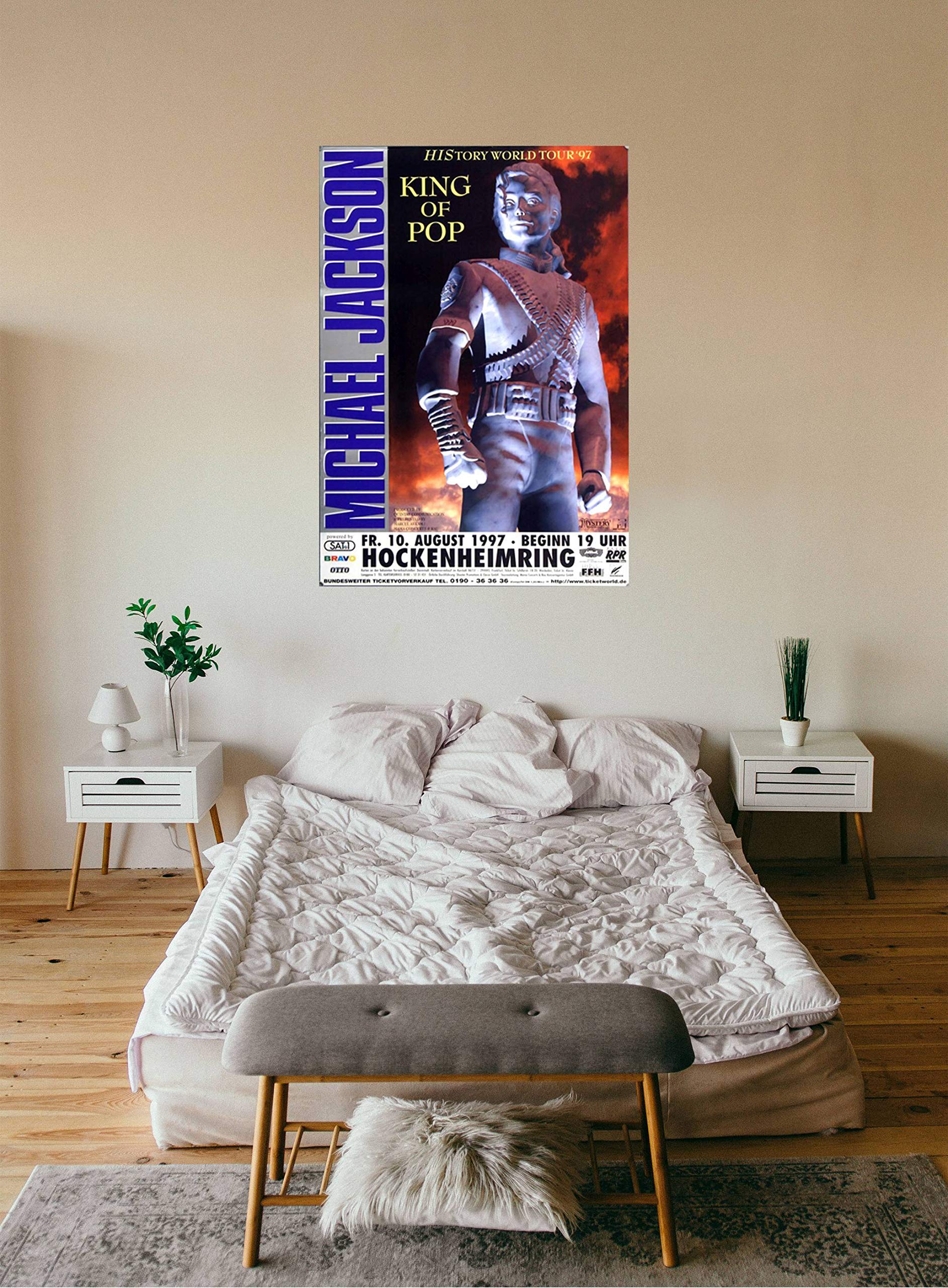 Michael Jackson - King of Pop, Hockenheimring 1997 » Konzertplakat/Premium Poster | Live Konzert Veranstaltung | DIN A1 «
