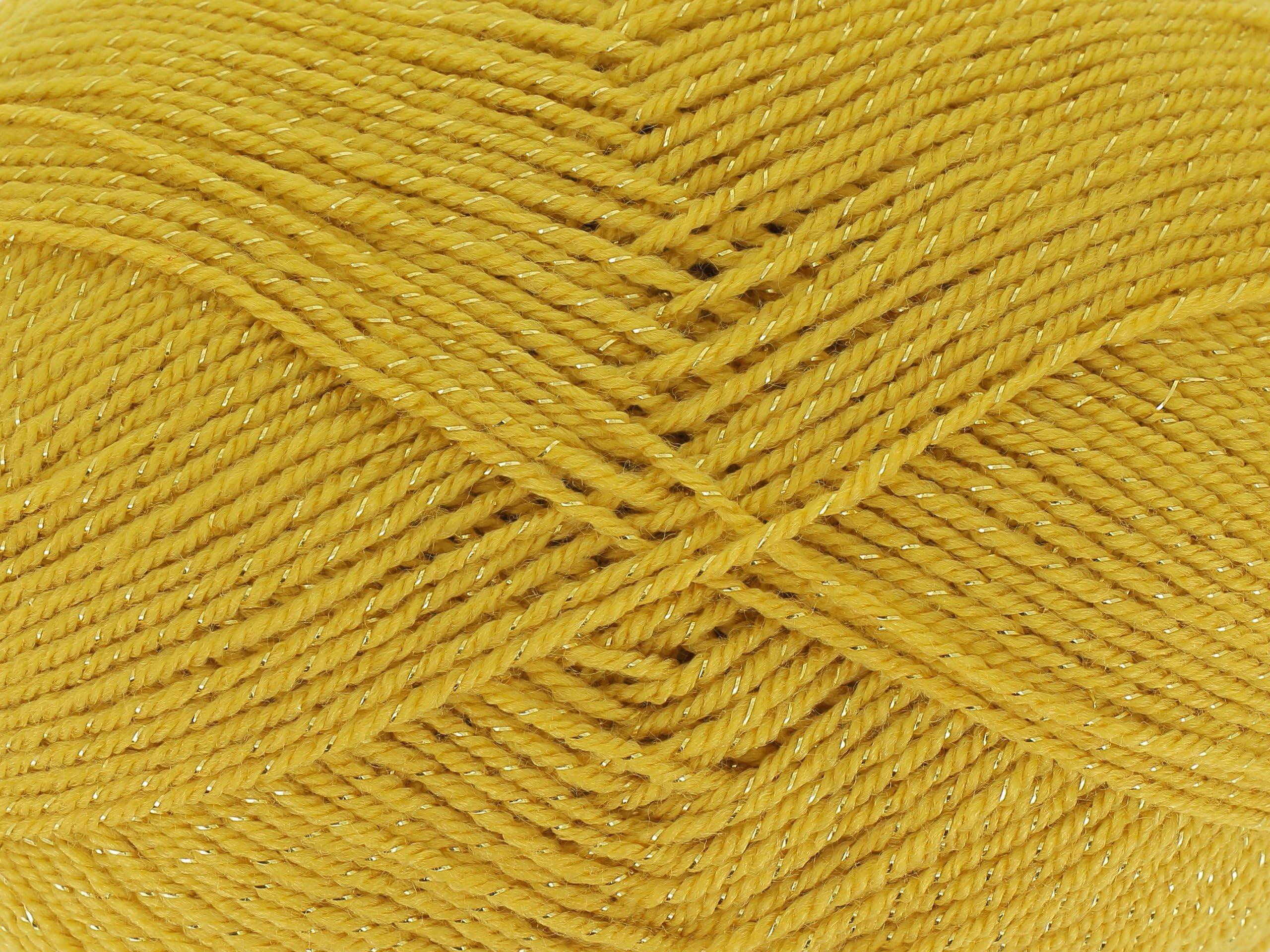 King Cole Glitz DK Antique Gold Yarn - 290M, 100g
