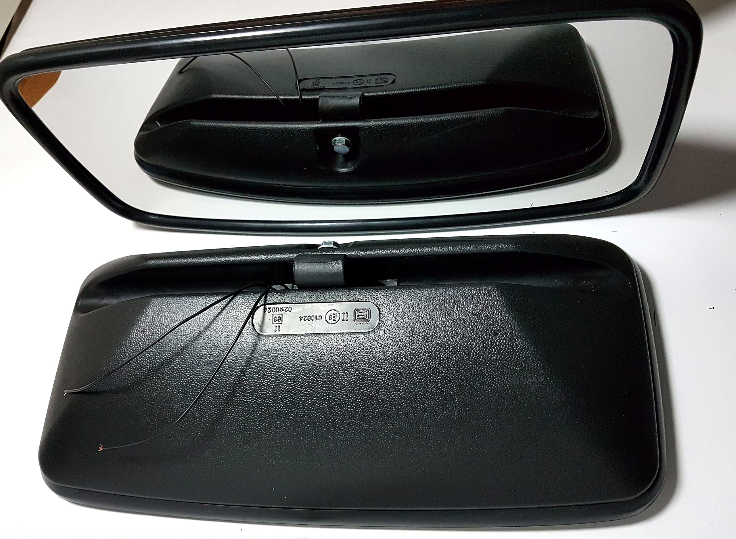 Set of 2x 24V Heated Universal Main Side Wing Mirror E4 mark 36cm / 18cm fit Caravan Camper Truck Bus Lorry