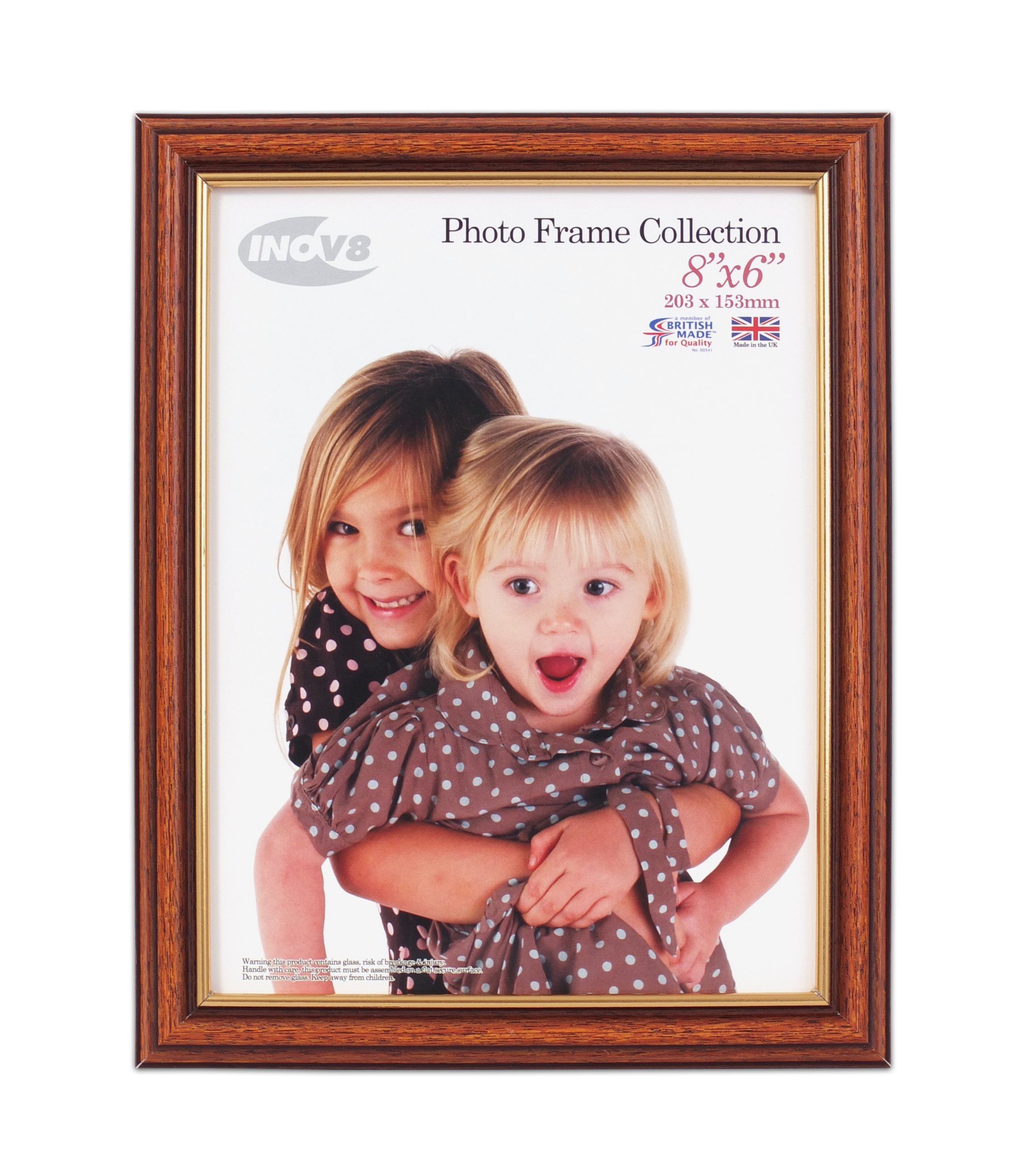 Inov8 British Made Traditional Picture/Photo Frame, 8x6-inch, Light Oak