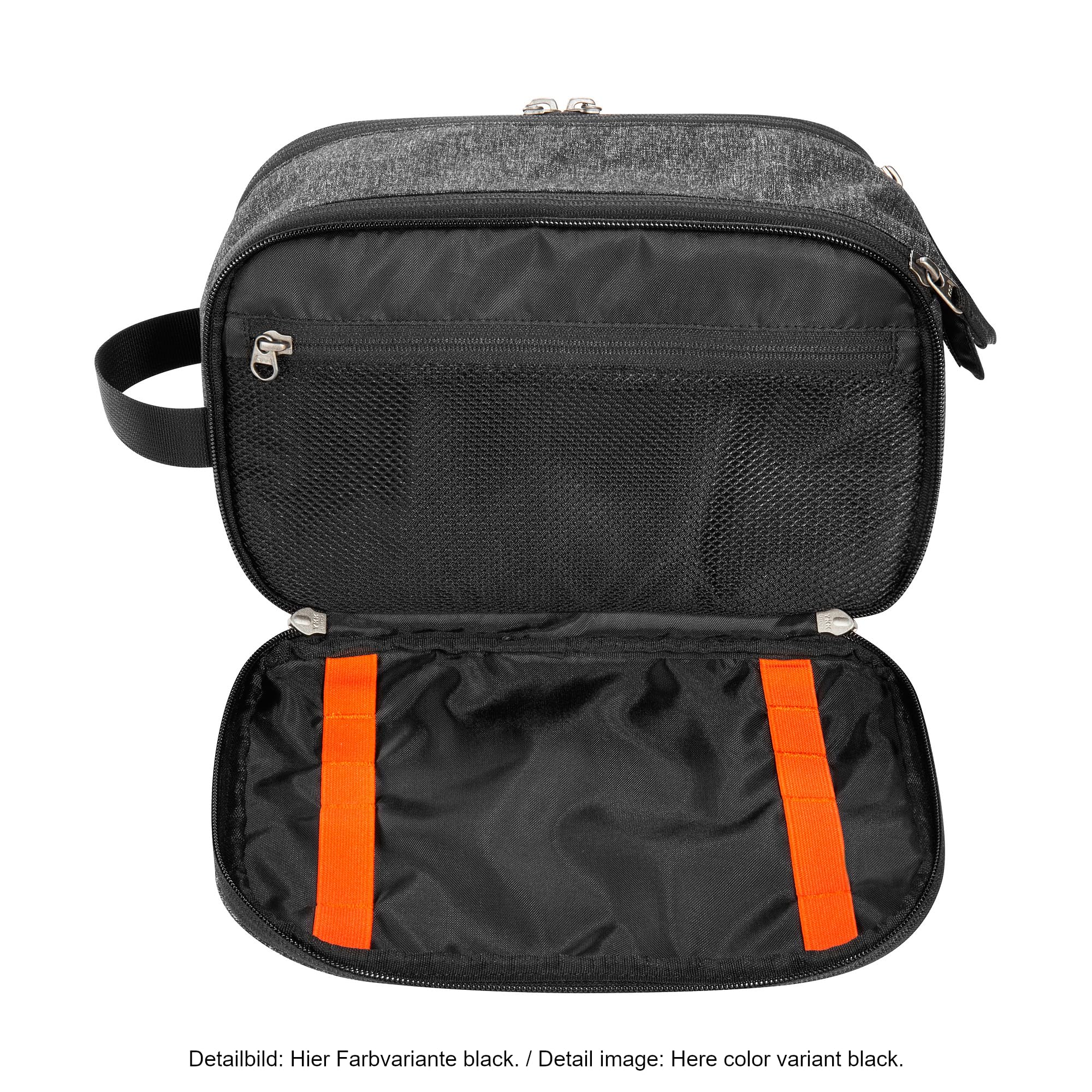 Tatonka Kosmetyczka Cosmetic Double Zip Pouch (6 l) – duża kosmetyczka z podwójnym otworem na zamek błyskawiczny i wieloma przegródkami – 17 x 27 x 13 cm (Tango Red)