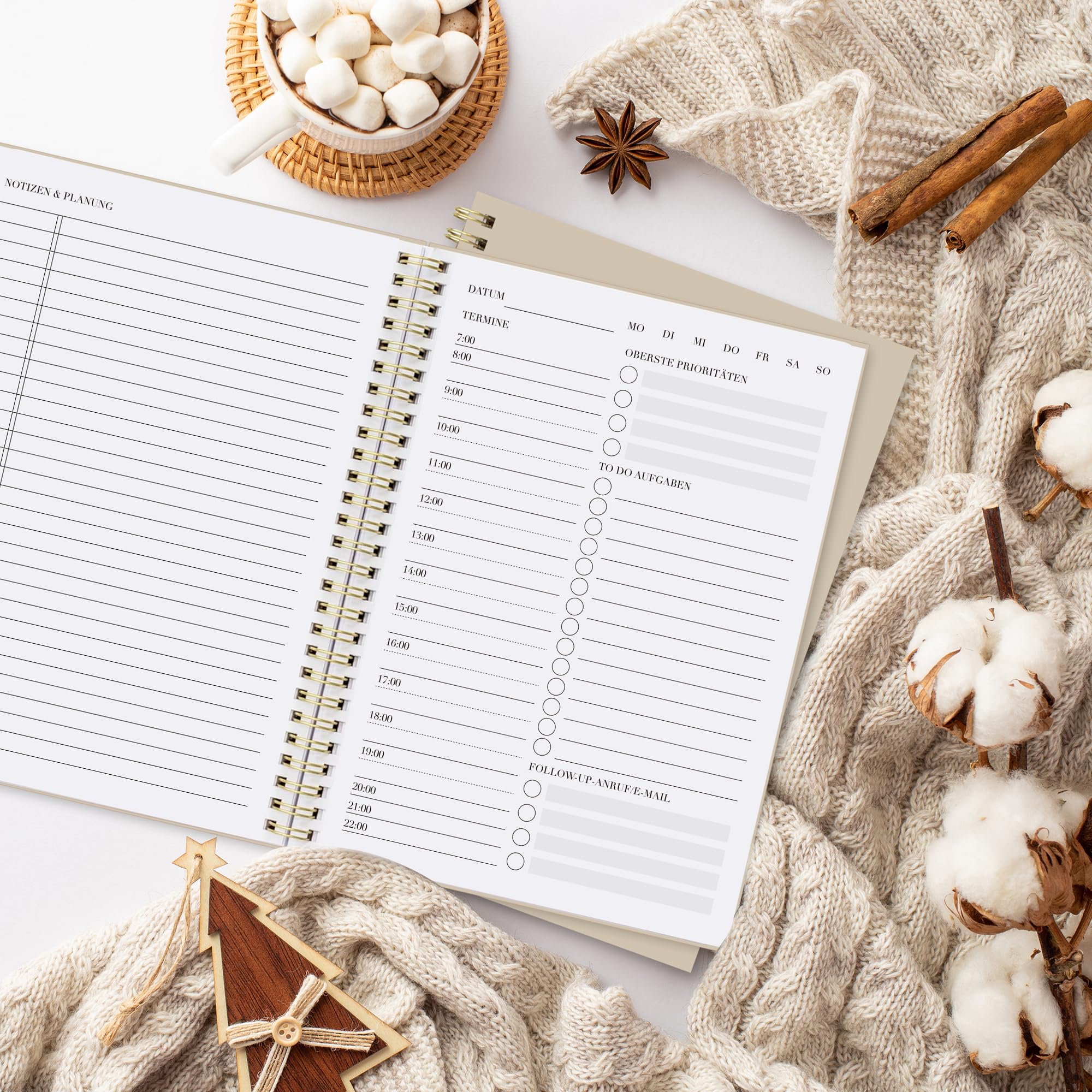 BIROYAL Daily Planner Notebook with Timetable, Spiral To-Do Notepad to Easily Organize Your Tasks and Appointments - Image 2
