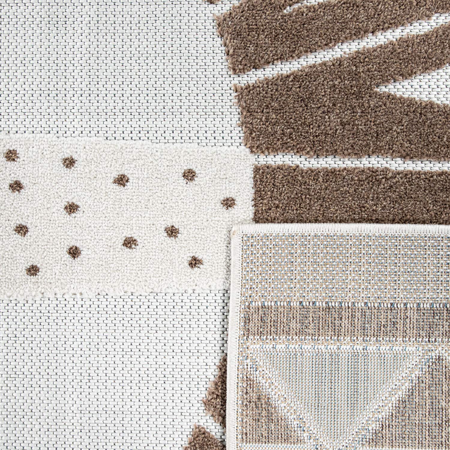 Paco Home Tapis Enfant Chambre d'enfant Extérieur Jouet Enfant Motif d'animaux Moderne 3D, Dimension:140x200 cm, Couleur:Beige