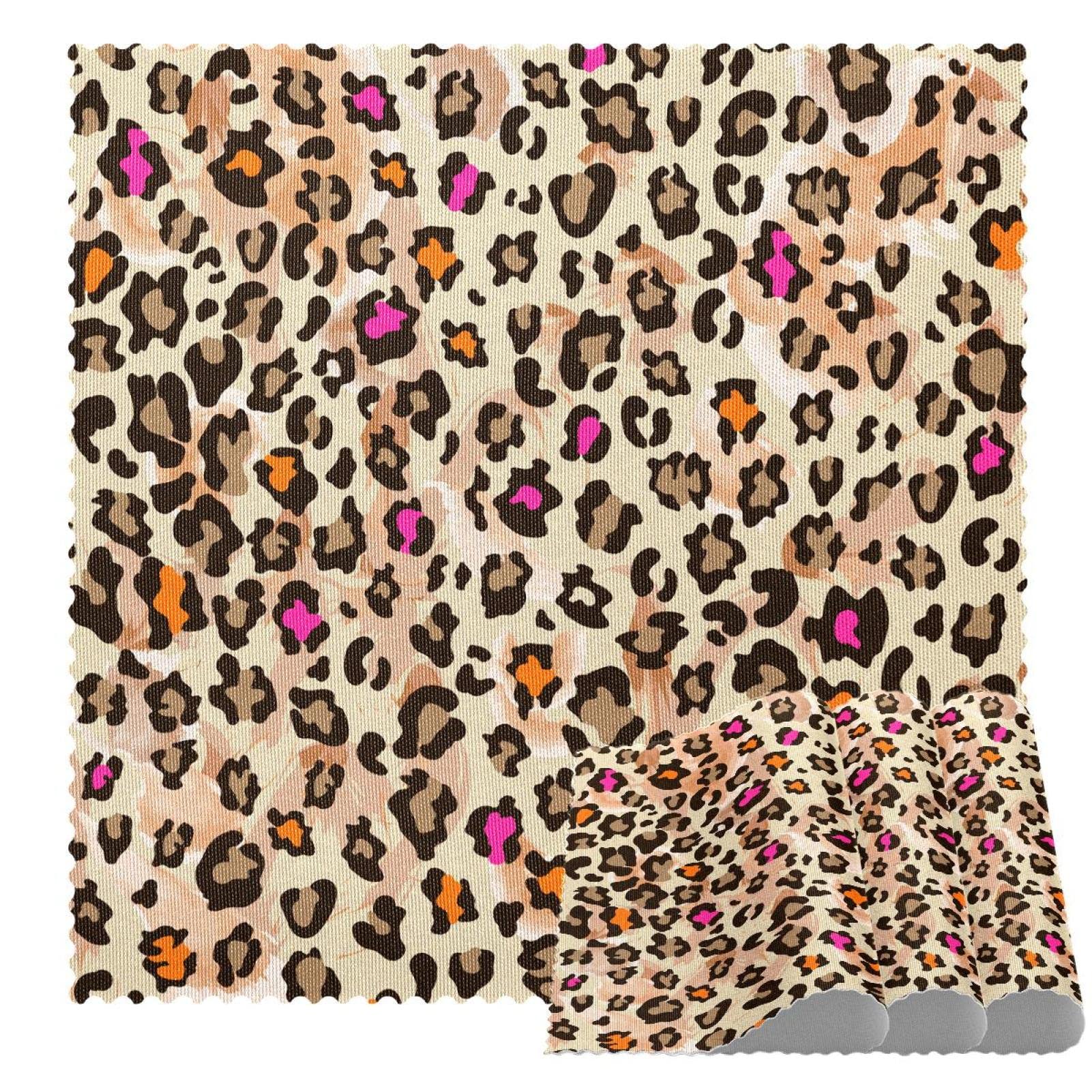 Tapis de table antidérapant léopard rose contre la chaleur