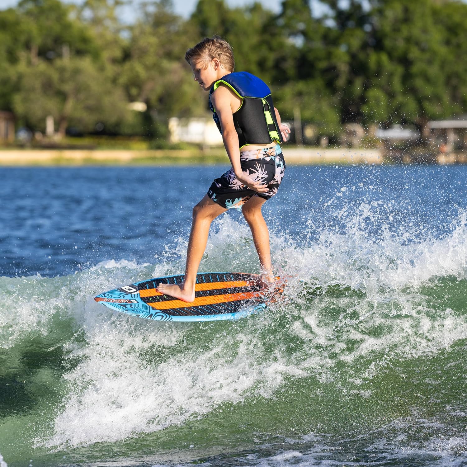 O'Brien Microdust Kids Wakesurf Board – High-Performance Skim-Style Board for Tricks & Spins – Lightweight & Durable