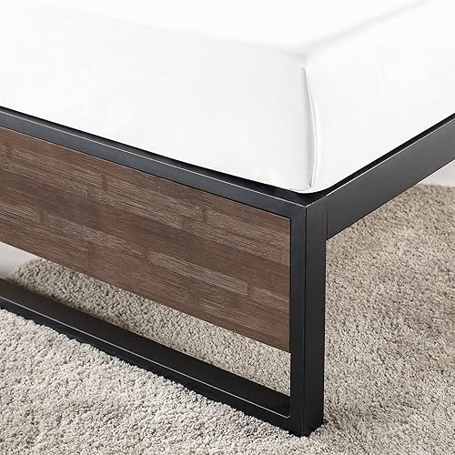 Miniatura 4 de Zinus Suzanne - Cama de plataforma de 6 pulgadas sin cabecero, Madera Acero Contrachapado, Gris (Grey Wash)