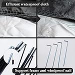 Bike Cover Storage Tent, Outdoor Portable Storage Tent, 210D Oxford Fabric PU4000 Waterproof for 2-3 Bikes, Suitable for Storing Bicycles,Motorcycles,Garden Tools,Lawn Mower,Various Tools