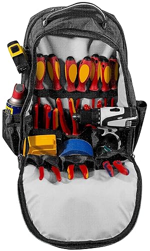 Miniatura 6 de Bootstrapt Smart-Charge Mochila para contratistas con cubierta impermeable para lluvia, Negro -, Classic