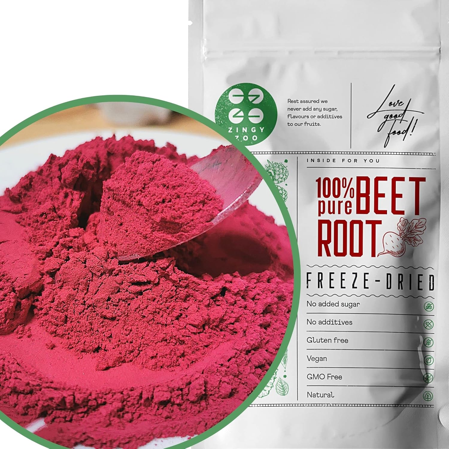 Freeze Dried Beetroot Powder 100 Pure Raw Natural Dried Superfood