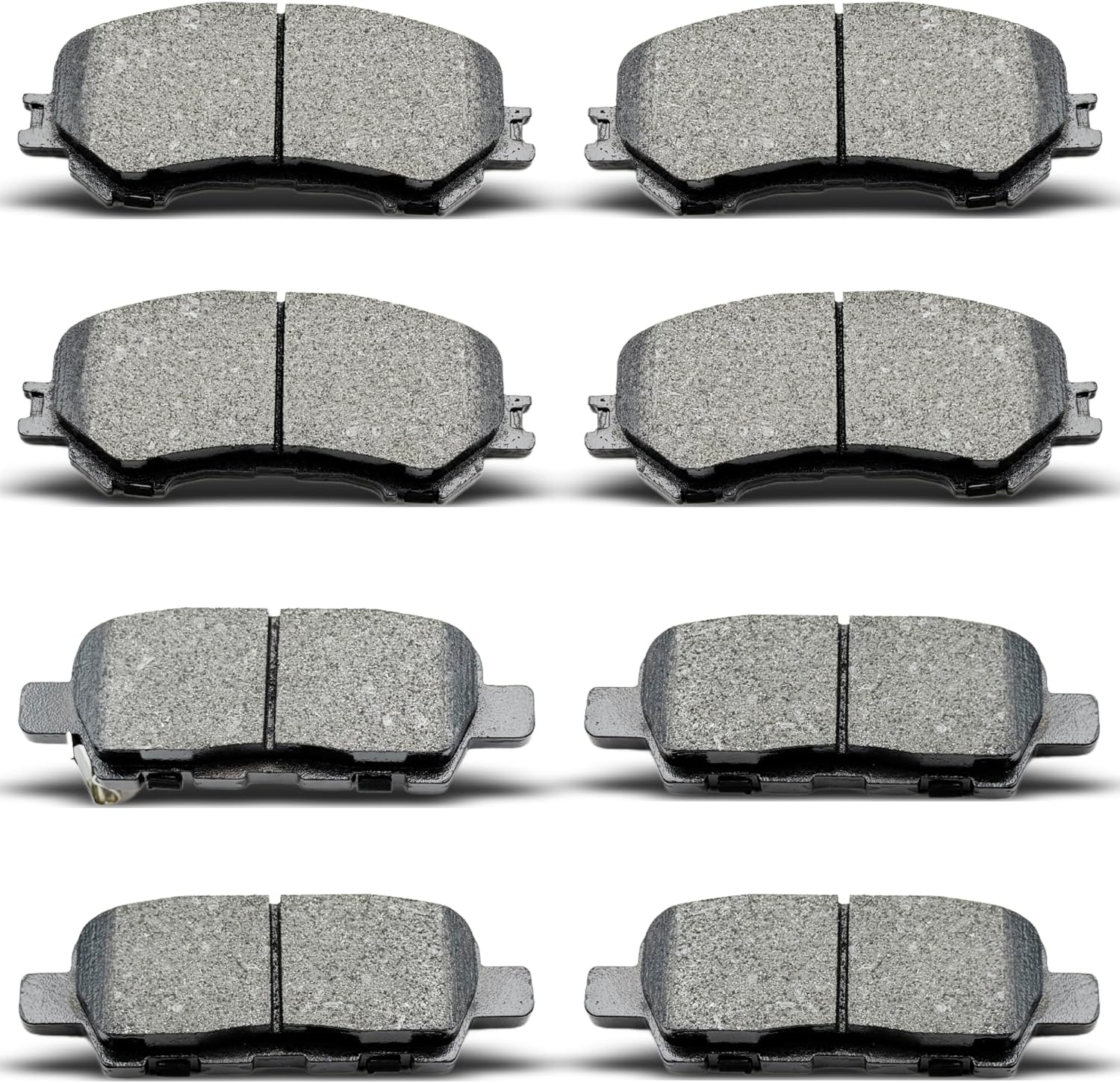 D1415 D1737 8pcs Front Rear Ceramic Brake Pad Kit Fit For 2014-2019 Nissan Rogue,2017-2019 Nissan Rogue Sport