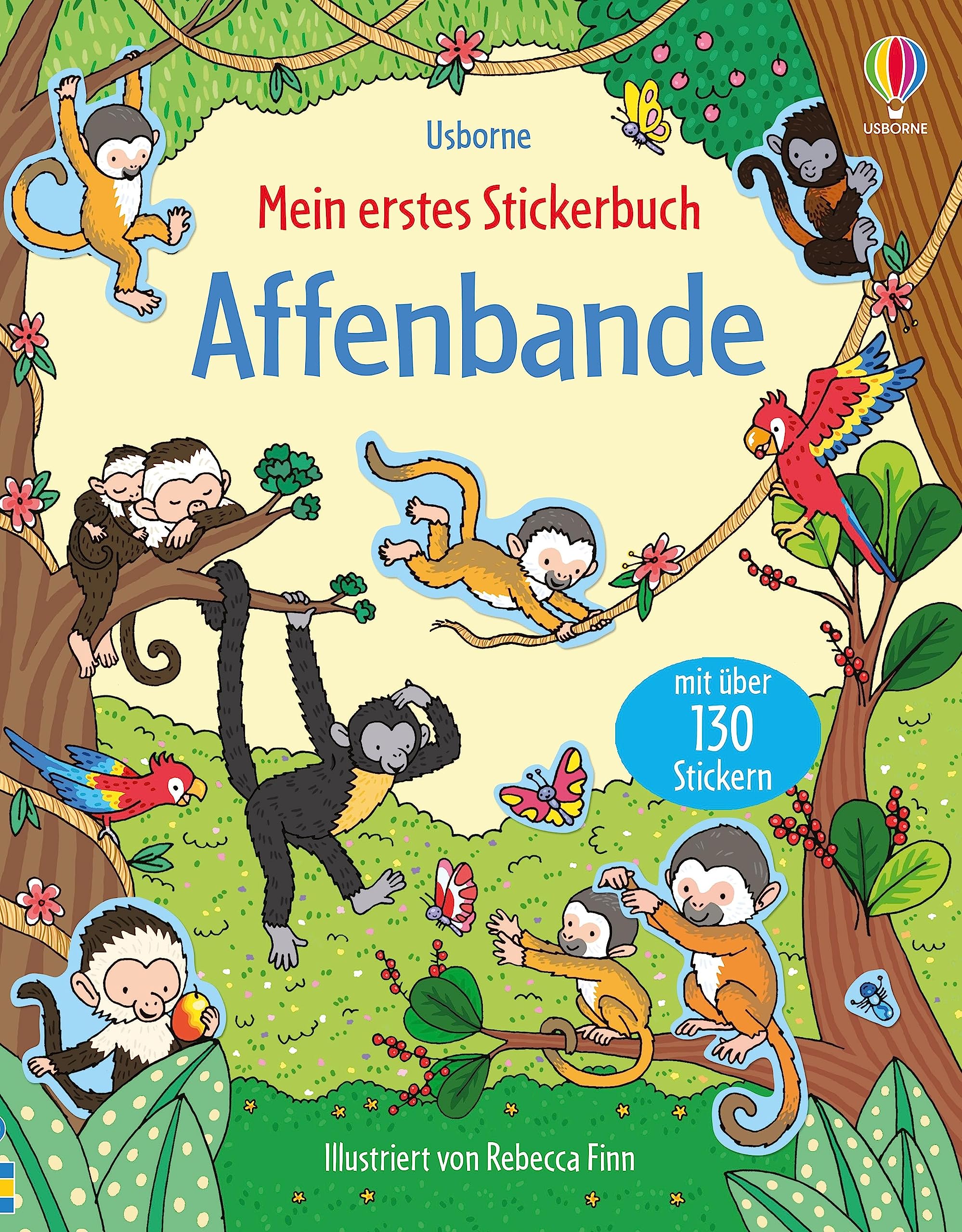 Mein erstes Stickerbuch: Affenbande: mit über 130 Stickern - Stickerheft ab 3 Jahren