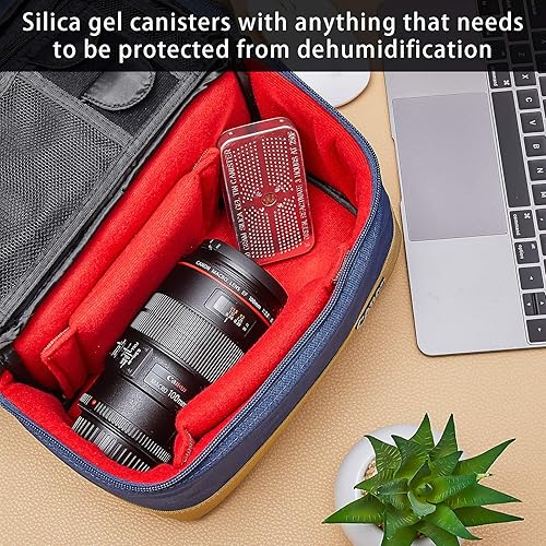 Miniatura 7 de Patelai 5 Piezas de 1.4 oz Gel de Sílice Desecante Deshumidificador. Botines Reutilizables Naranja (Naranja a Verde), para Coche, Armario, Gabinete