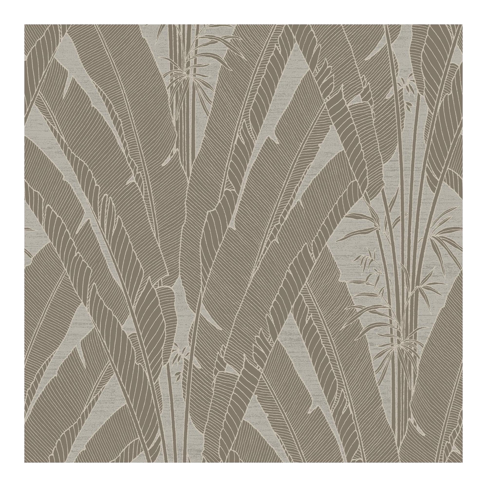 Fresco Unisex Gold Large Scale Tropical Palm Leaves Beige & Tropical Wallpaper | Size: 10000Mm_x_520mm