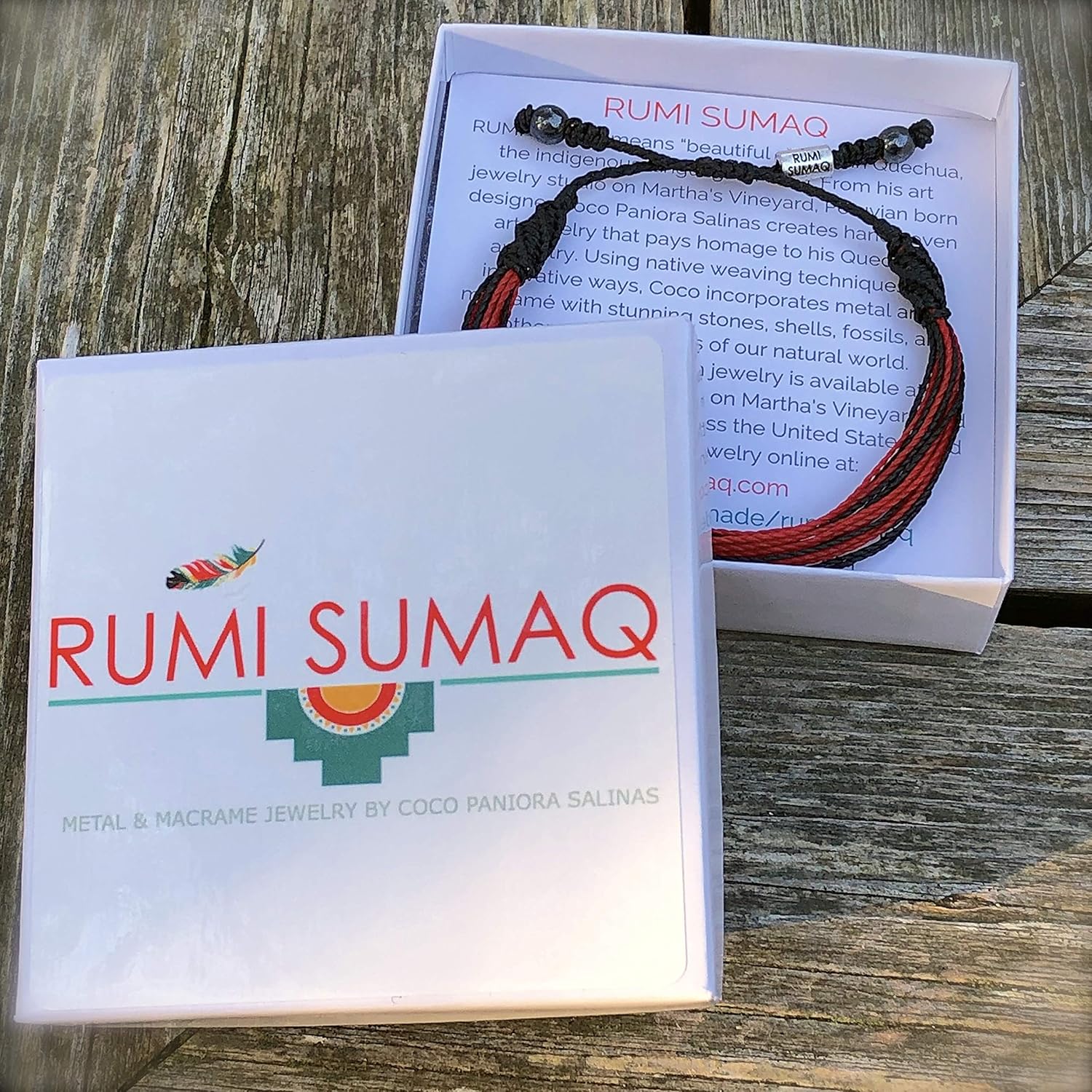 Rumi Sumaq Awareness Bracelet for Men Women Kids – Hand-Knotted Adjustable Woven Support Bracelet – Subtle Cancer Survivor and Cause Awareness Wristband