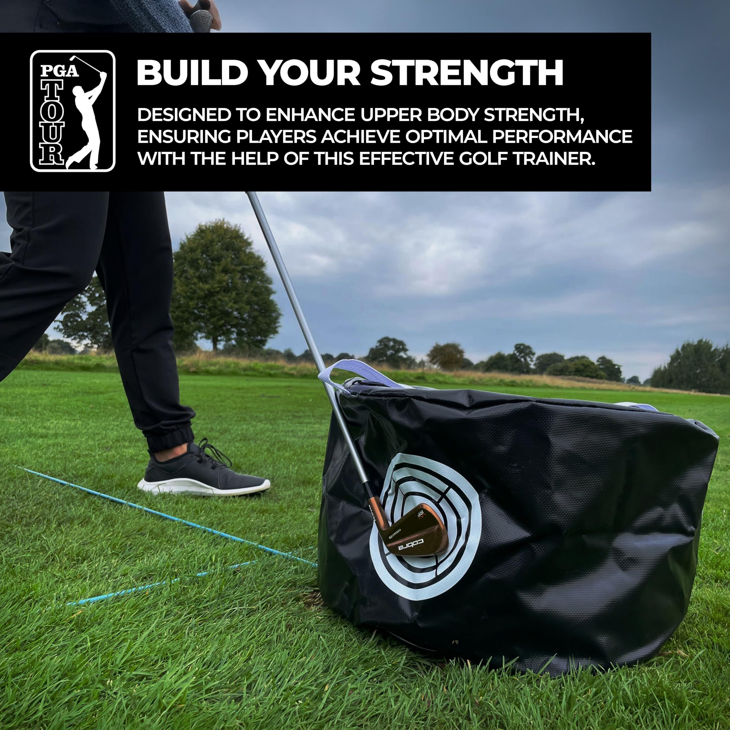 PGA TOUR Club Impact Golf Training Bag, Nero