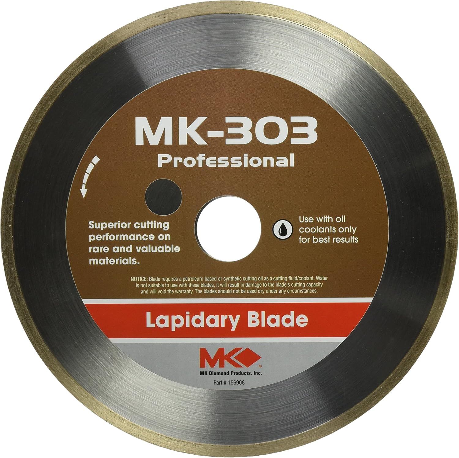 MK Diamond 169744 MK-303 7" x .030" x 5/8" Continuous Rim Diamond Blade