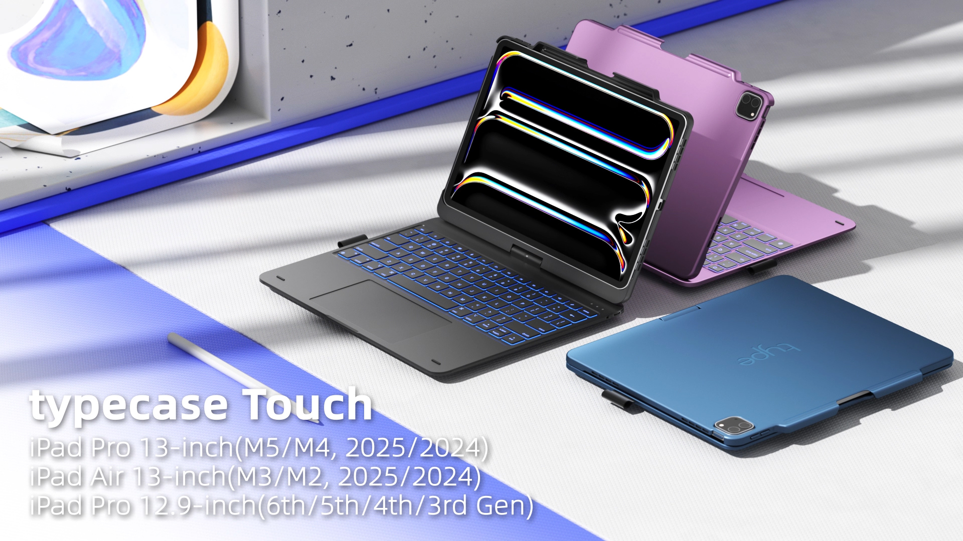 Amazon.com: typecase Touch Case with Keyboard for iPad Pro 13-inch