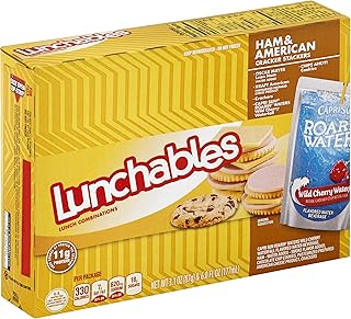 Lunchable Ham and American Cheese with Capri Sun Convenience Meal, 9.1 Ounce - 8 per case.