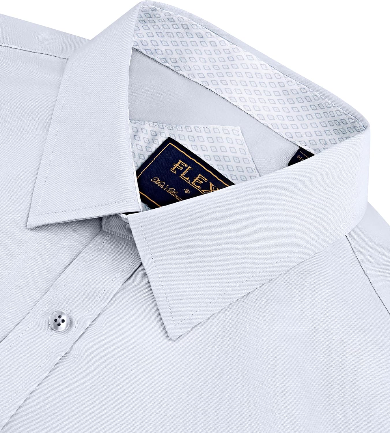 J.VER Men's Casual Long Sleeve Stretch Dress Shirt Wrinkle-Free Regular Fit Button Down Shirts - Image 3