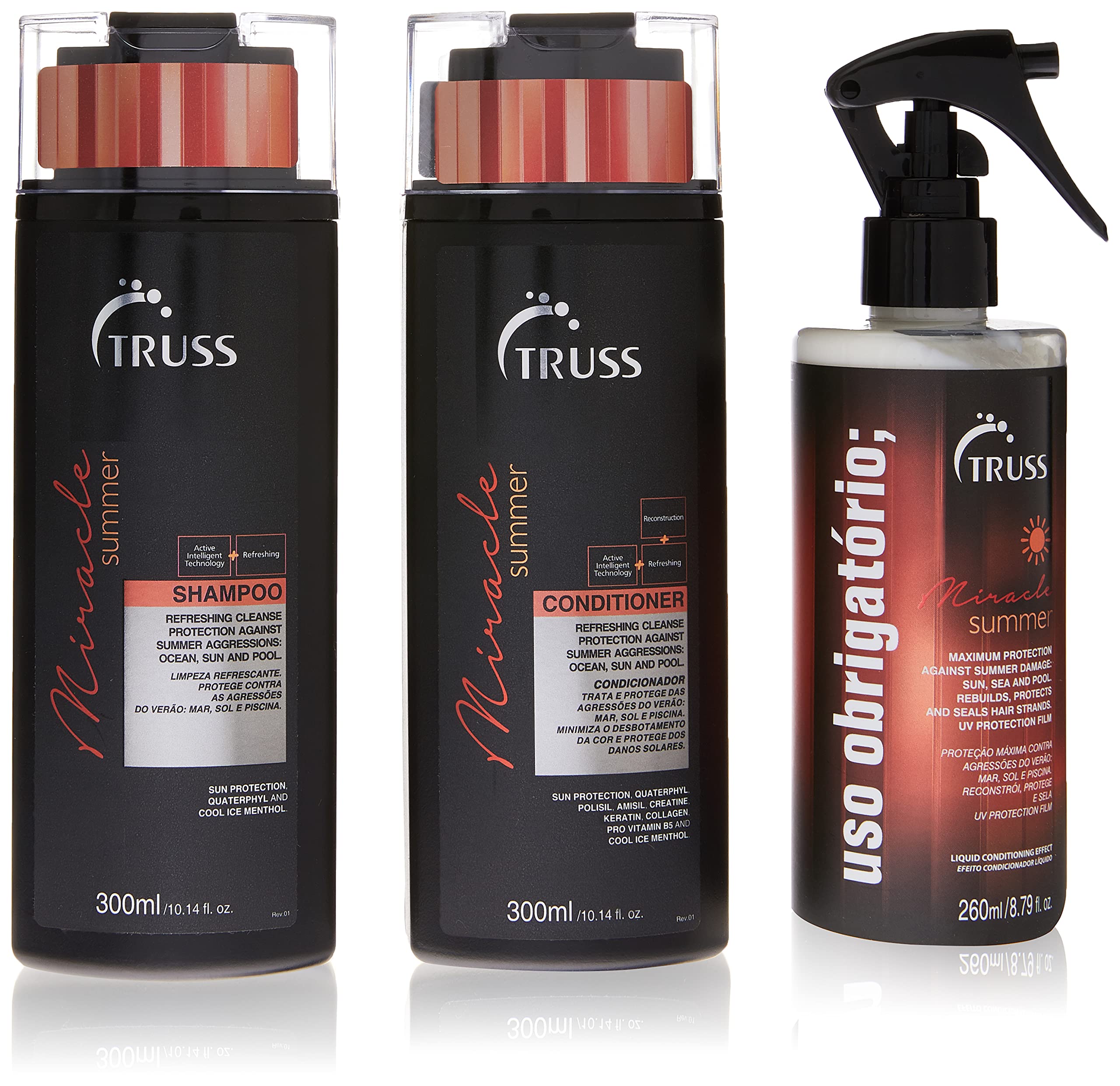 Shampoo + Cond + Uso Obrigatório Truss Miracle Summer : Amazon.com
