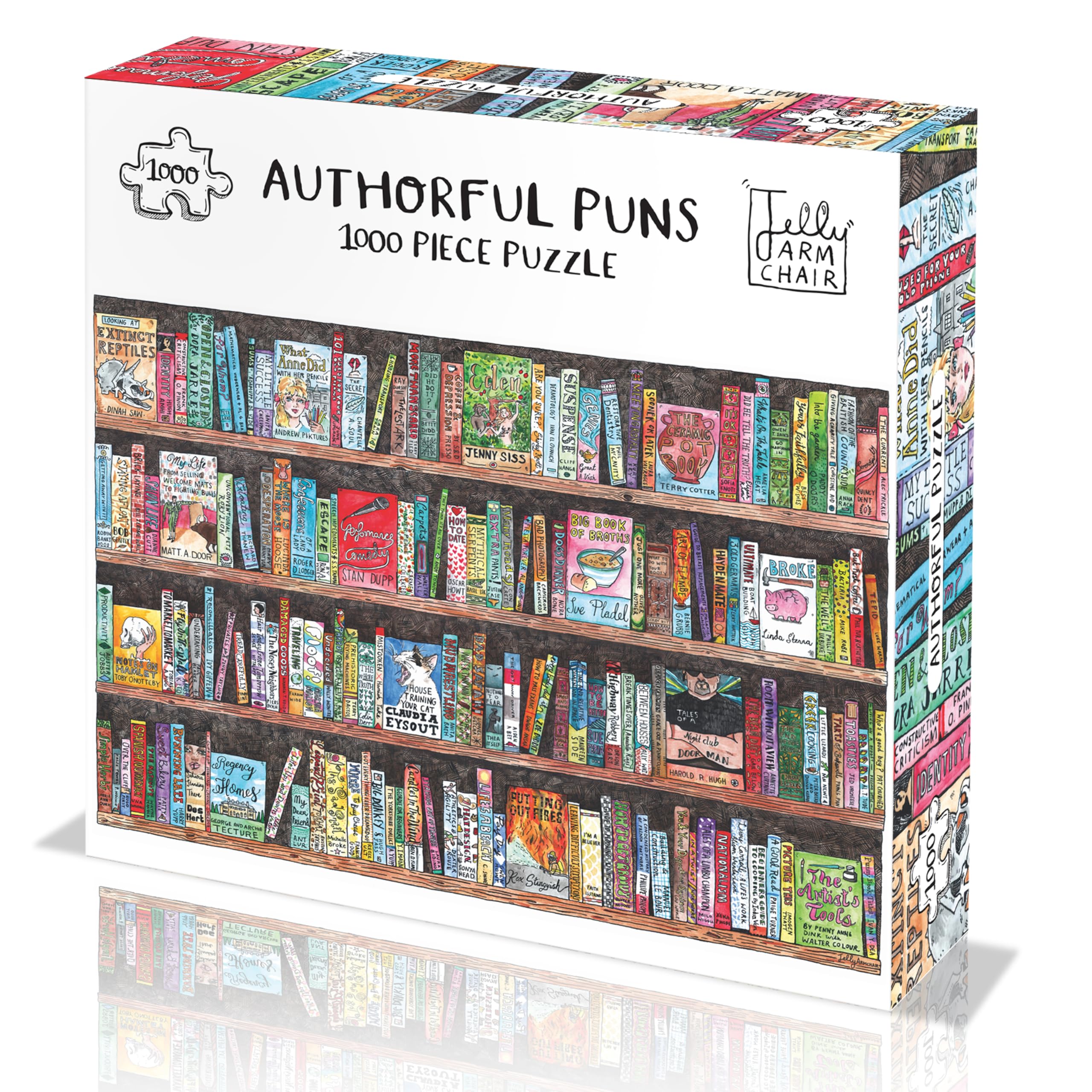 Jelly Armchair Authorful Puns Jigsaw Puzzle, 1000 Pieces