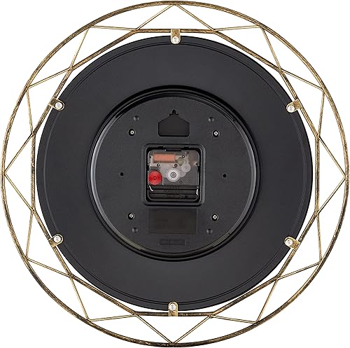 Miniatura 3 de Bulova Clocks C4834 Luxfer Prism - Reloj de pared inspirado en Frank Lloyd Wright de 14 pulgadas