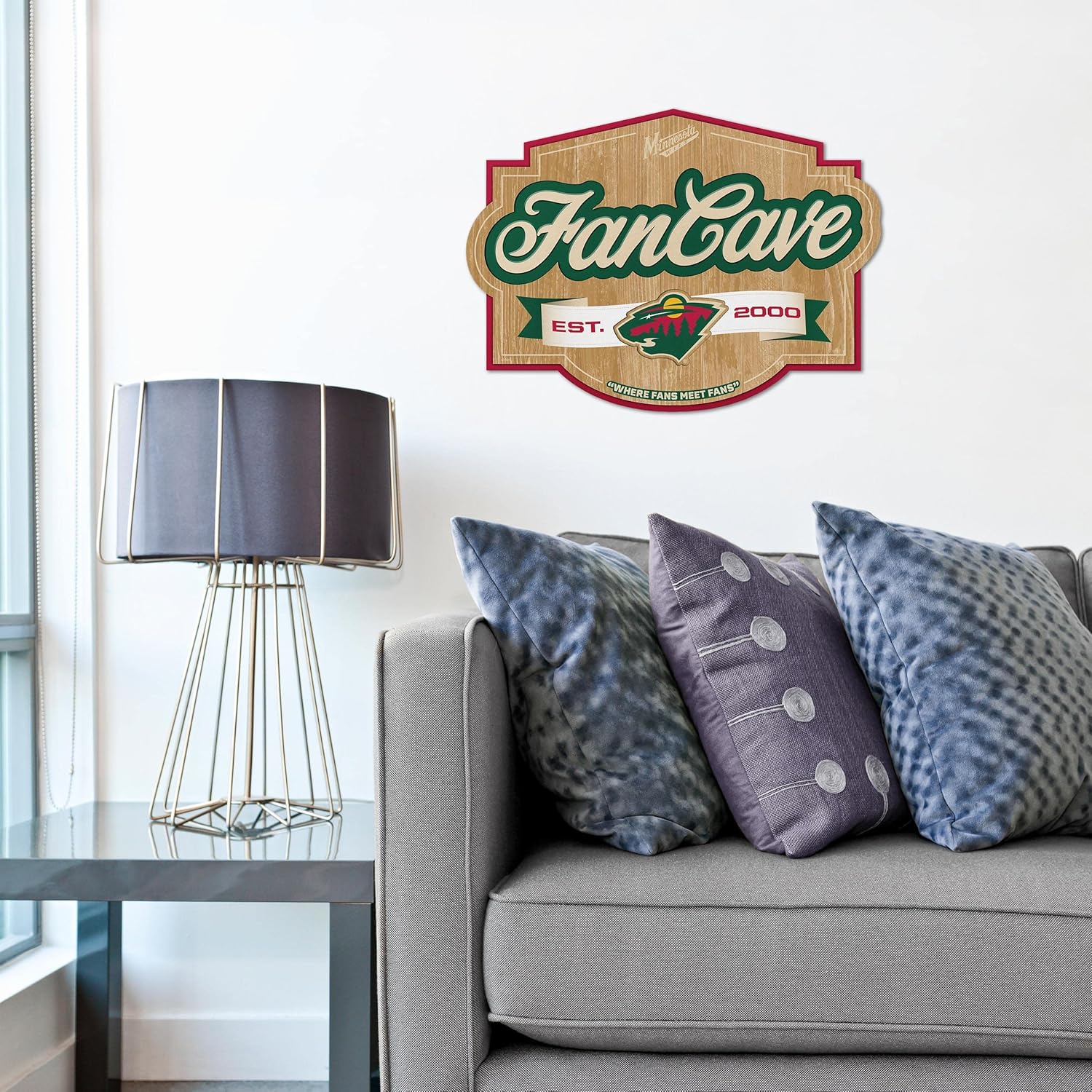 YouTheFan NHL Minnesota Wild Fan Cave Sign