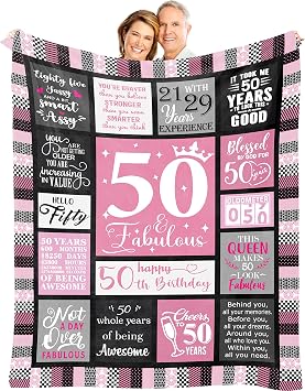 50th Birthday Gift for Her, for 50 Year Old Woman,