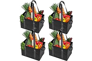 4pk Reusable Grocery Bags: Your Solution for Heavy Duty Storage