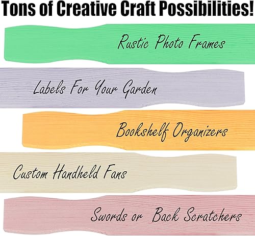 Miniatura 5 de Paquete de palitos de pintura ultra fuertes de 21 pulgadas. Agitadores de paleta de madera lijada para mezclar epoxi o pinturas en cubos de 5