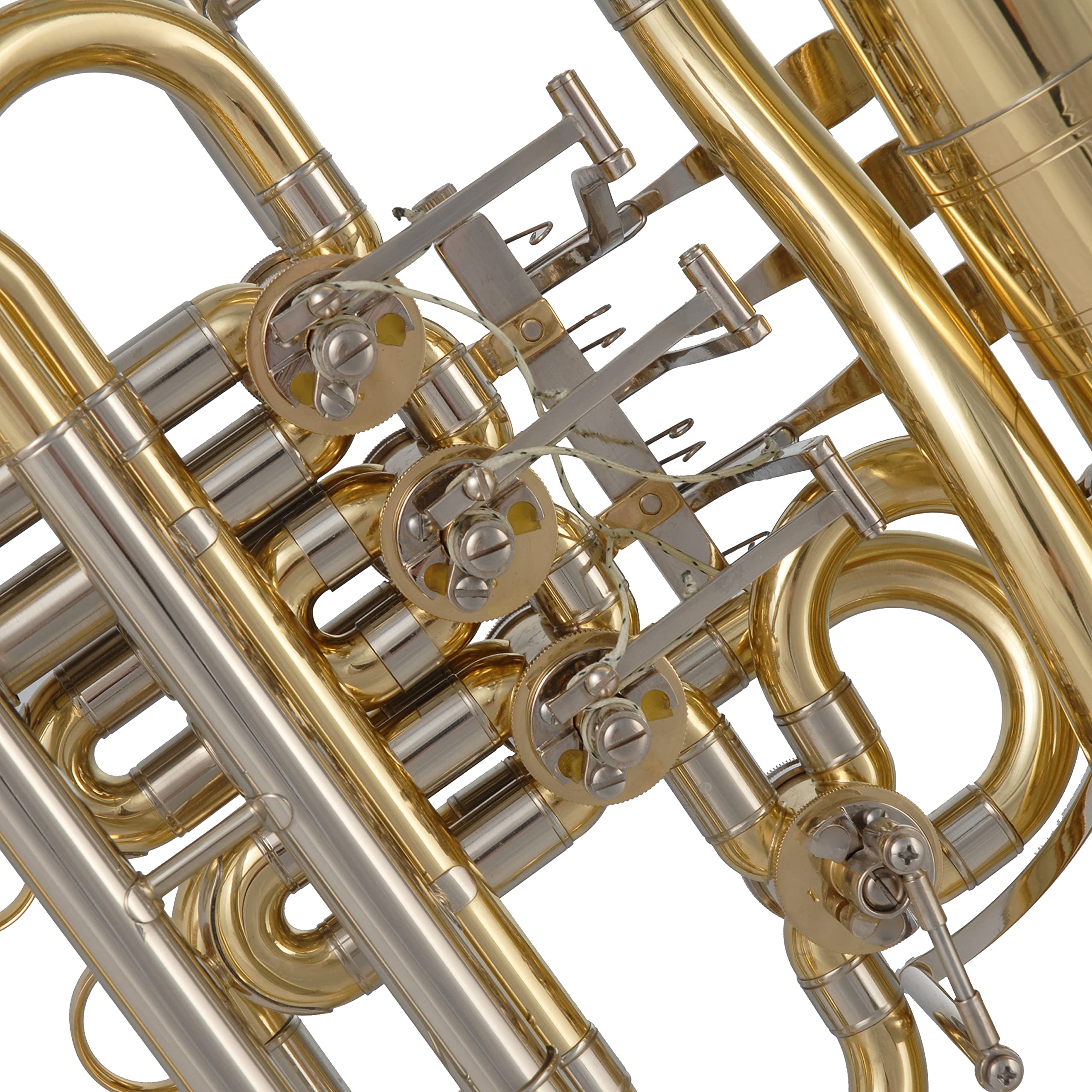 Tuyama® Cor Wagnérien 'Wagnertuba' en Fa/Sib - Tuba Wagner Horn avec 3 Valves + Valve Fa/Sib