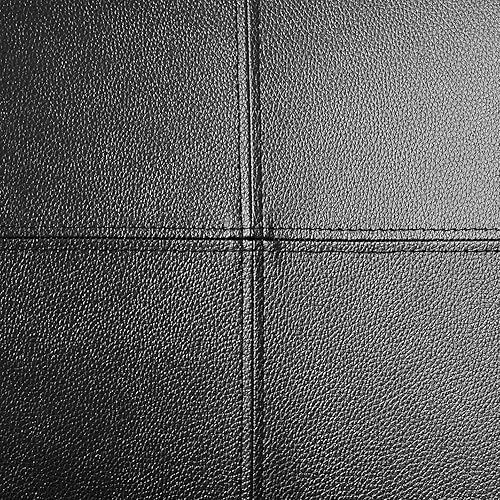 Miniatura 7 de OSP Home Furnishings Silla de escritorio de lujo con cuero sintético y clavos de bronce antiguo, color negro