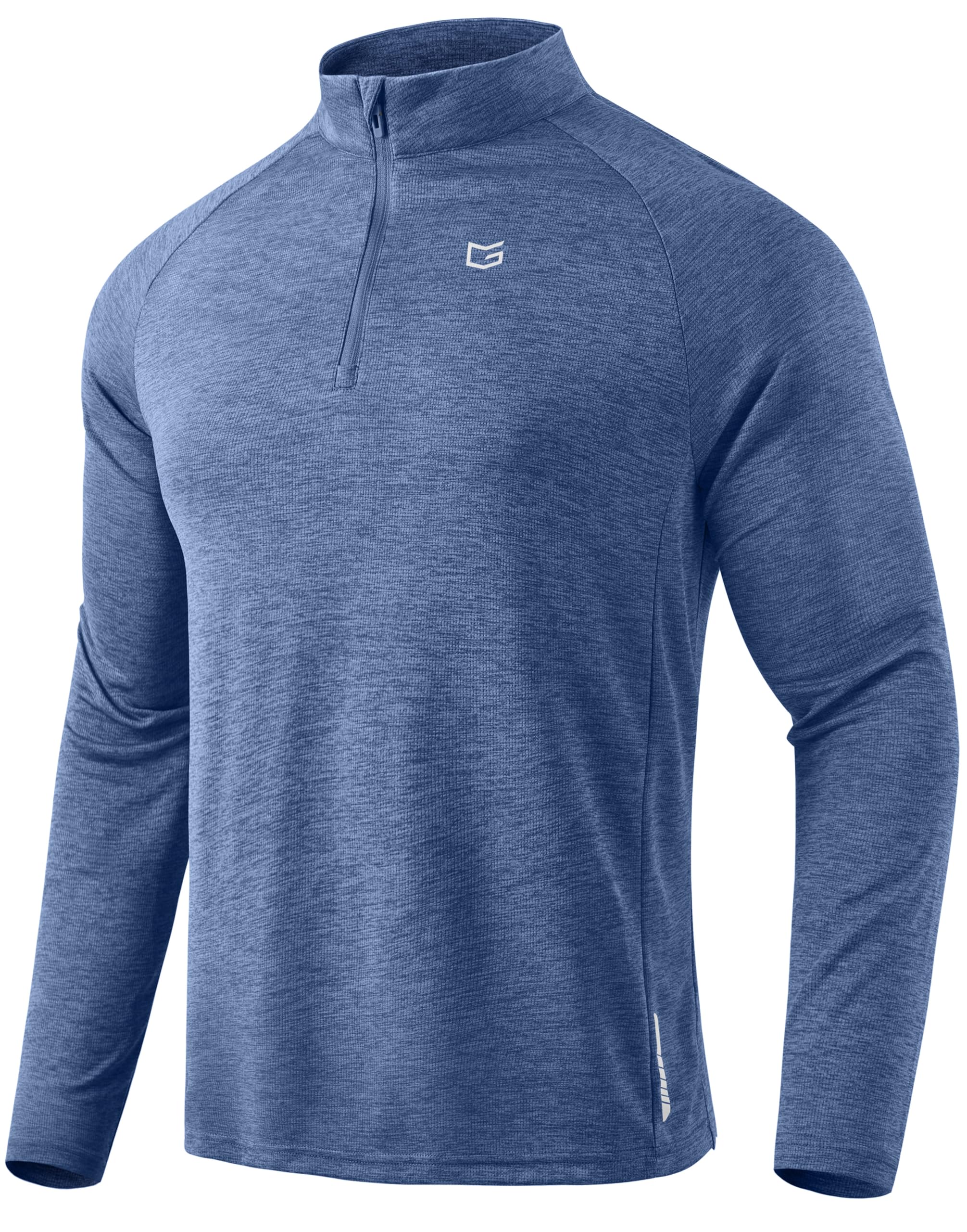 G Gradual Men's Quarter Zip Pullover Running Athletic Shirts Long Sleeve