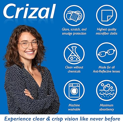 Miniatura 3 de Paquete de limpiador de lentes de anteojos, recomendado por médicos para lentes y revestimiento antirreflectantes, spray Crizal de 2 onzas con paño
