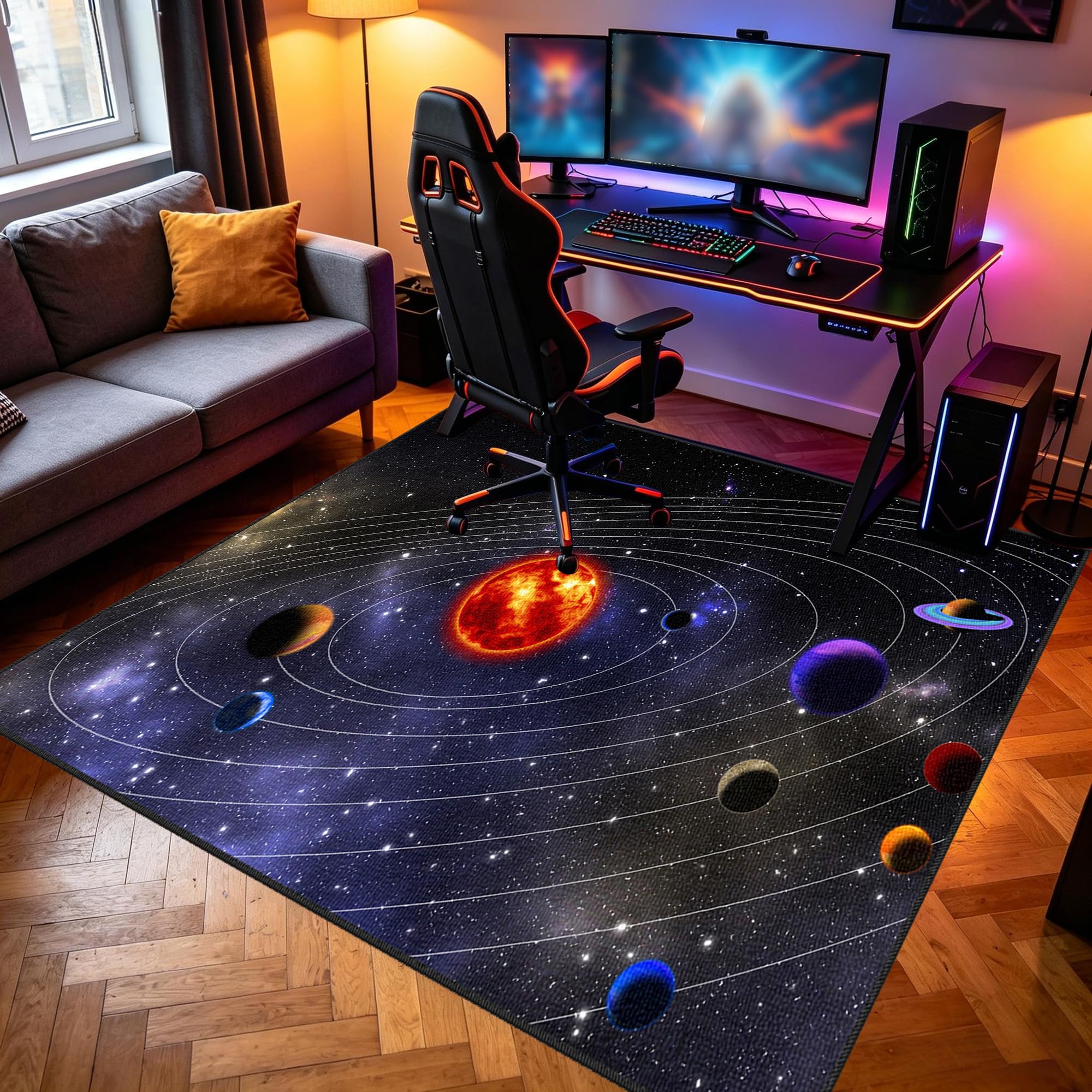 Tapis de chaise gaming 200x280cm pour sol de chambre de garçon