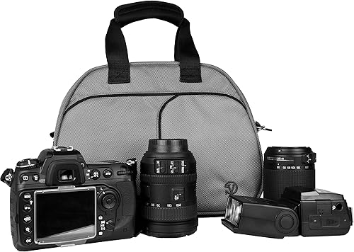 Miniatura 9 de Vangoddy Bolsa de transporte de viaje grande para cámaras D-SLR hecha para Nikon D3500 D5600 D850 D7500 D780 D750, serie Z (azul)