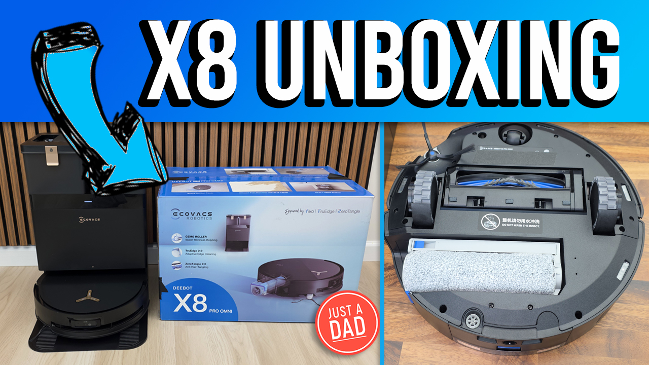 Watch ECOVACS DEEBOT X8 Pro Omni Robot Vacuum & Mop UNBOXING on