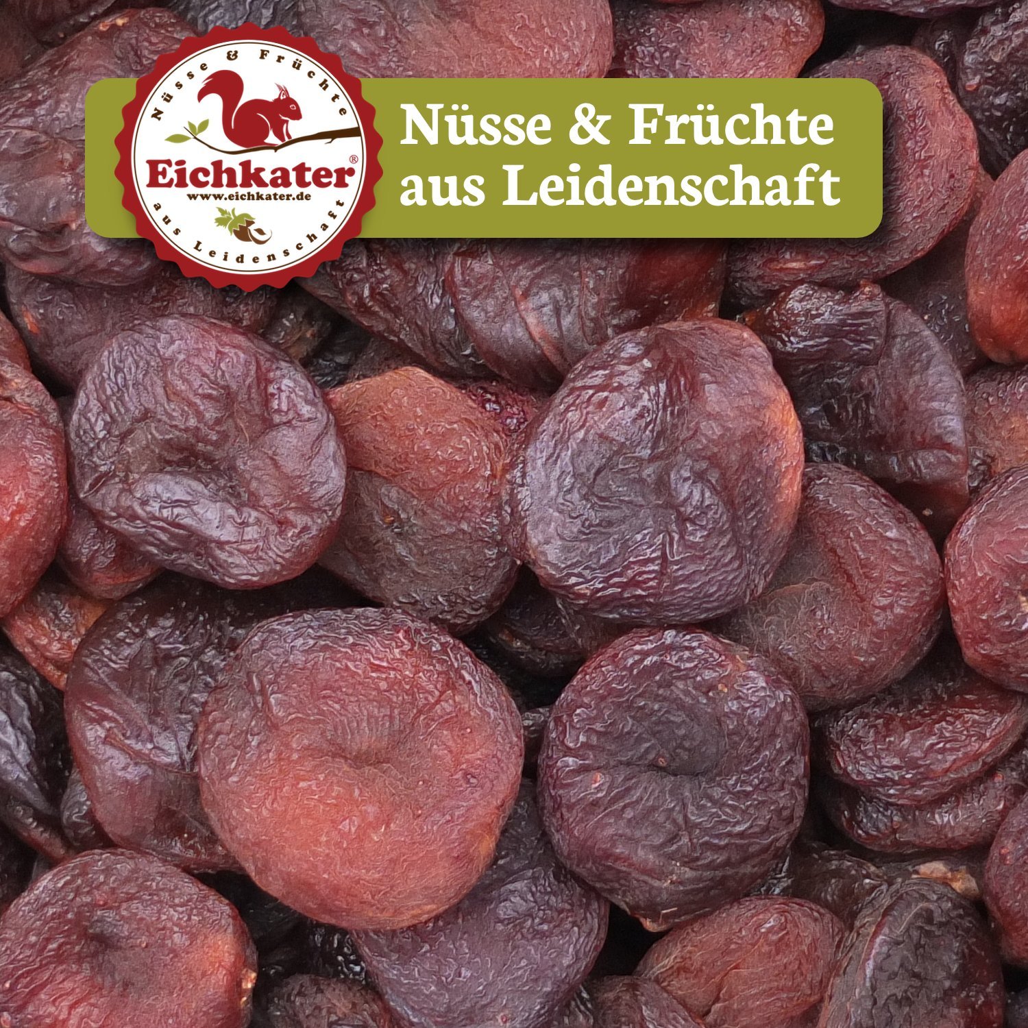 Eichkater sonnengetrocknete Aprikosen Natur, ungeschwefelt 4er-Pack (4x1000 g)