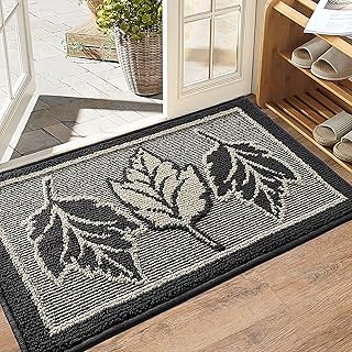 Sponsored Ad - YUANKEXIANG Door Mats Indoor, Non-Slip Absorbent Resist Dirt Entrance Rug, Inside Or Outdoor Door Mats Floo...