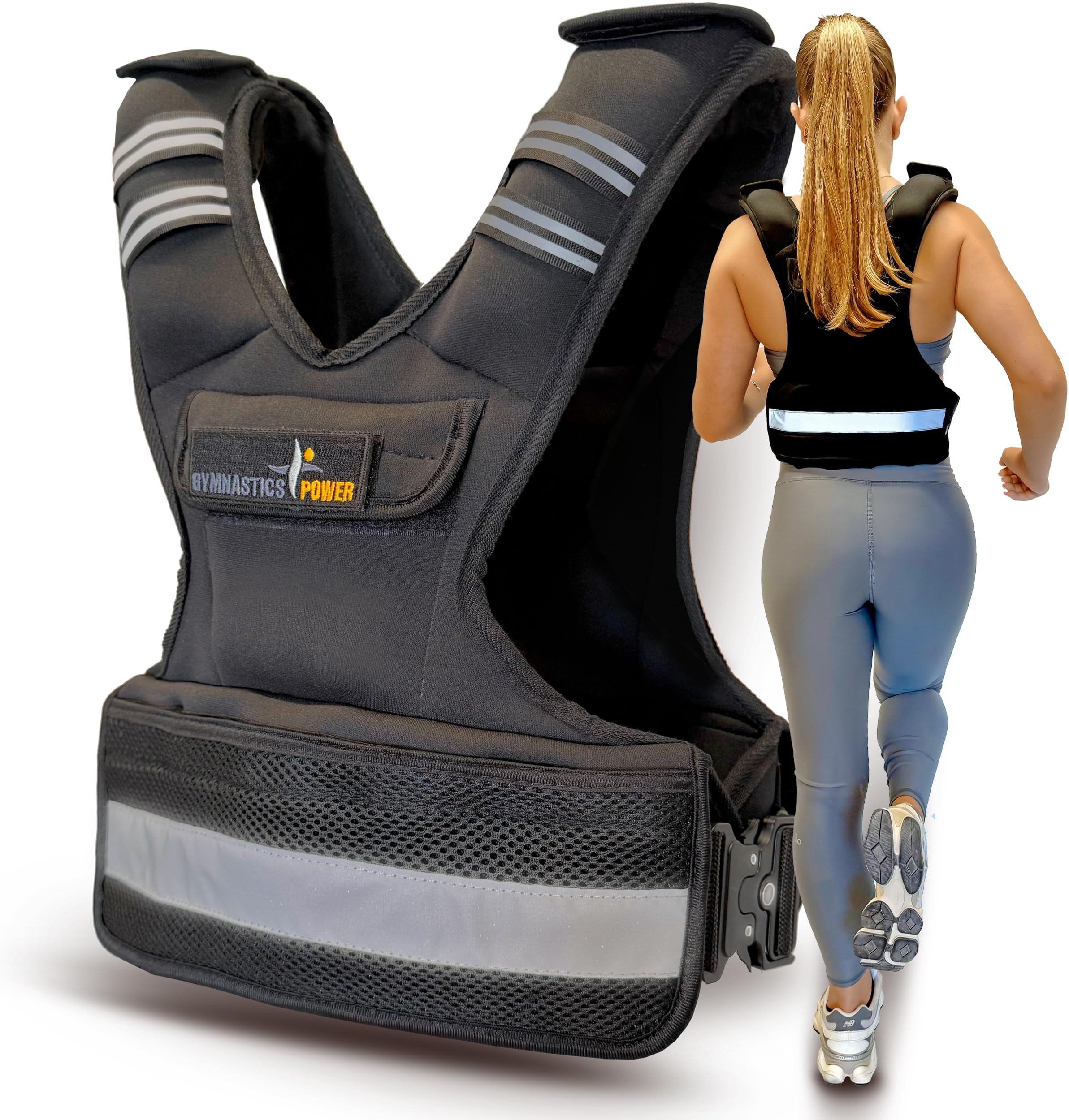 Weighted Vest for Men and Women Adjustable 10Lb 12Lb 16Lb 20Lb -Weight Workout Vest for Strength Training Running