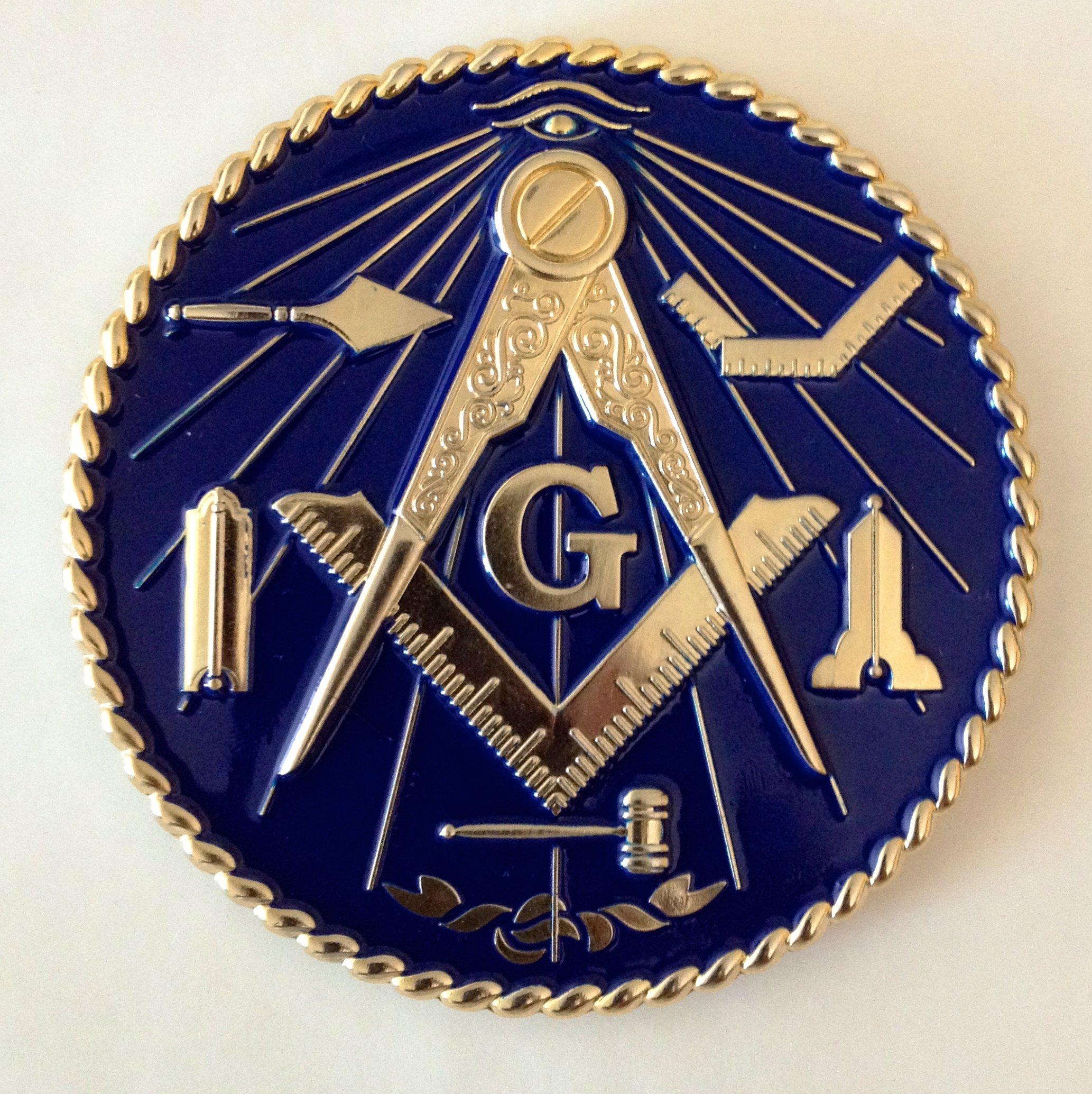 Masonic Car Decal(WT) by GL Engraving