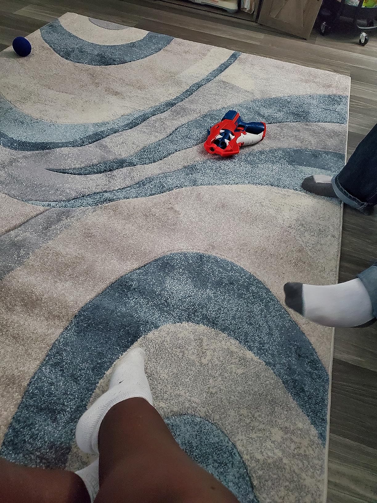 25/mo Finance Home Dynamix Tribeca Slade Modern Area Rug, Abstract Blue 7'10"x10'6" Buy Now