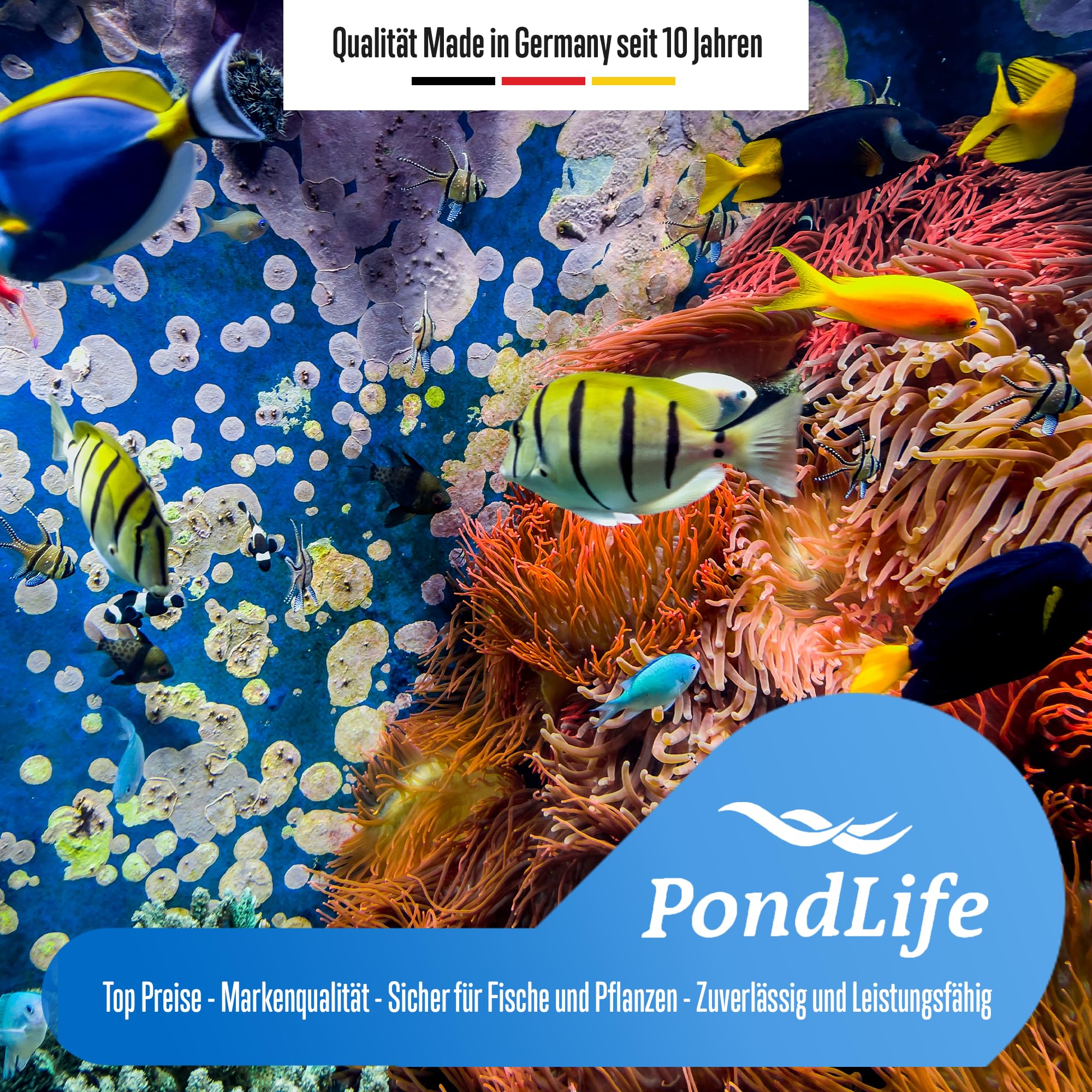Pondlife Filtreau Tauch-UVC 80 Watt Amalgam Tauchstrahler, UVC Klärer für kristallklares Wasser, Leuchtmittel gegen Algen und Bakterien