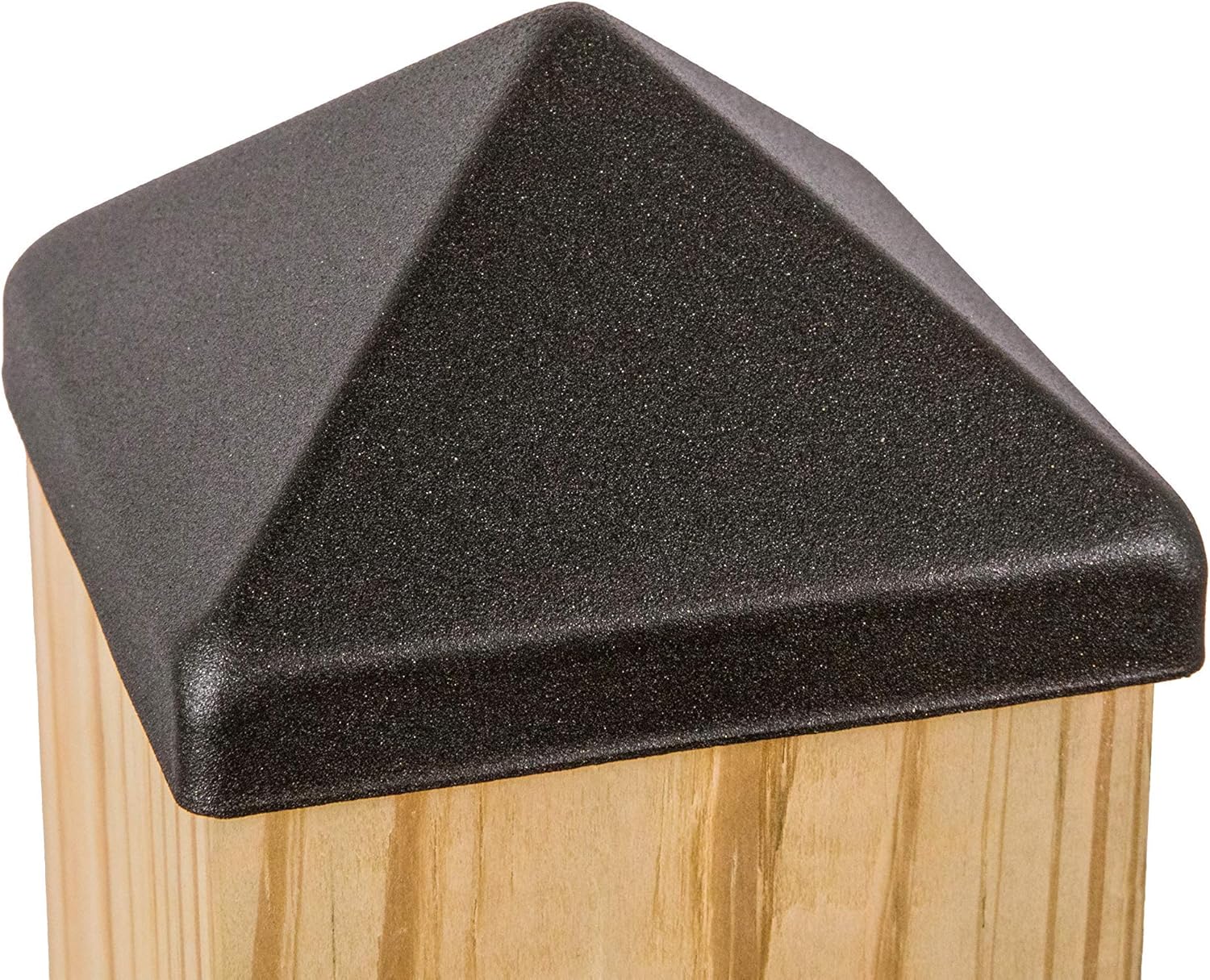 4x4 Apex Pyramid Post Cap - Matte Bronze (3 1/2" x 3 1/2") for Deck and Fence Posts (10 Pack)