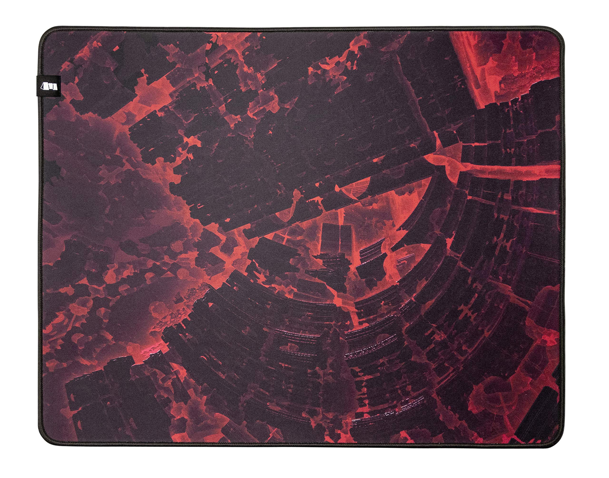 Monolith M-508: REDSHIFT Mouse Pad - XL Pro Gaming Mouse Pad, Durable Cloth Surface, Stitched Anti-Fray Edge | 20x16x0.2" | 508x406x5mm (M-508: REDSHIFT)
